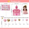 26PCS Princess Cake Topper Castle Cake Topper Girl Princess Cake Topper Happy Birthday Cake Decoration for Girl Birthday Princess Party Supplies