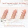 Vishine Jelly Milky Nude Pink Gel Nail Polish Soak Off LED UV Gel Polish Varnish Nail Art Home DIY Manicure Nail Salon Varnish 15ml #09