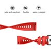 ISABAKE Watch Band for Garmin Forerunner 245/245 Music/Forerunner 645/645 Music,Compatible with Garmin Vivoactive 3 /Venu Sq/Vivomove HR，20mm Soft Silicone Replacement Wristbands (Red)
