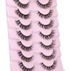 Focipeysa Lash Clusters DIY False Eyelashes Natural Wispy Faux Mink Lashes 13mm D Curl Cluster Eyelashes Extensions Natural Look Lashes DIY at Home