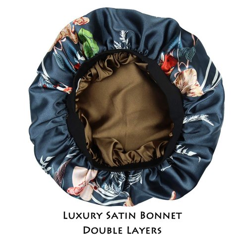 Breathable Head Wrap Silk Satin Night Cap Short Hair Women's Tam Hat Beanie Cap