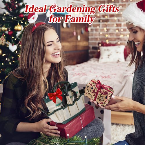 44 pcs Succulent Tool Set - 39.4" Indoor Plant Repotting Mat and 19 Pcs Mini Gardening Hand Tools Bag, Garden Plants Transplanting Supplies for Women Christmas Holiday Gardener Gifts Outdoor, Green