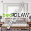 BedClaw Anti-Wobble Bed Rail Shims, Set of 4