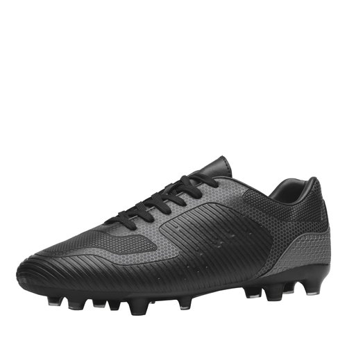 DREAM PAIRS Men‘s Firm Ground Soccer Cleats Soccer Shoes,Size 11,Black/Grey,SUPERFLIGHT-2