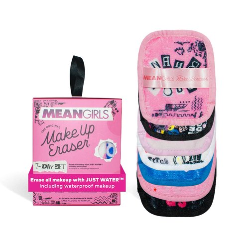 The Original MakeUp Eraser, 7-Day Set, Erase All Makeup With Just Water, Including Waterproof Mascara, Eyeliner, Foundation, Lipstick, Sunscreen, and More! Mean Girls, 7ct.