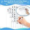 Aizweb 12 Pack Long Division Dry Erase Board Card,12" x 9" Multiplication Small Whiteboard Math Manipulatives for Kids Student Classroom Must Have Homeschool Teacher Supplies Learning Activities