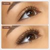 Curacoro Brown YY Lash Extensions - 2D Fans Volume Eyelashes, C CC D Curl, Thickness 0.07mm, 8-15mm Length Mixed Tray, Full Fluffy Volume Look, Long Lasting & Easy Application