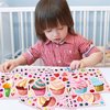 24 Sheets Make Your Own Cupcake Stickers Make A Face Stickers for Kids Toddlers with DIY Craft Stickers Kids Party Favor Supplies Crafts