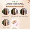 HealthAndYoga™ PureTress Handcrafted Neem Wood Comb - Non-Static and Eco-Friendly Fine Tooth Comb for Men and Women - Soothing Scalp and Hair Health - 7 Inches