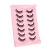 Lashes False Eyelashes Natural 16mm Wispy Eyelashes Thin Band Fluffy Lashes 3D Volume False Lashes Soft Strip Lashes Pack C Curl Natural Eyelashes Fake Lashes 7 Pair EVENTILL