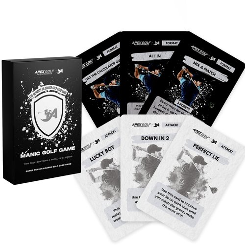 Golf Card Game to Add More Fun to Your Round, Fun Interactive Golf Card Games for Adults, Golf Cards, Golf Card Games, On-Course Card Game Golf for Golfers of All Abilities - Fun Golf Playing Cards