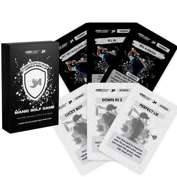 Golf Card Game to Add More Fun to Your Round, Fun Interactive Golf Card Games for Adults, Golf Cards, Golf Card Games, On-Course Card Game Golf for Golfers of All Abilities - Fun Golf Playing Cards