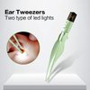 Ear Wax Removal Tools,9 Pack Ear Cleaning Tool,Ear Pick with 2 LED Lights,Built-in USB Ear Wax Remover for Kids and Adults