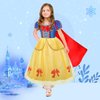Meland eland Princess Dresses for Girls, Princess Dress Up for Girls 3-8 Princess Costume for Girls Birthday Gift Halloween Costume