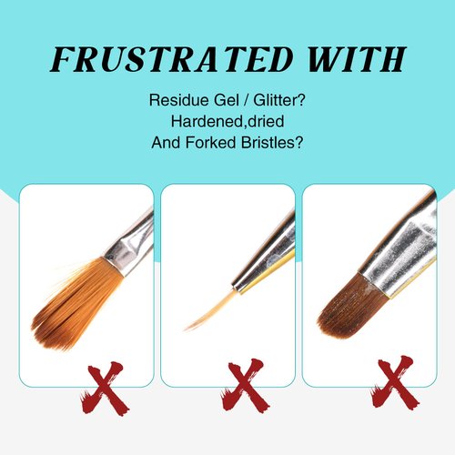 LOUINSTIC Nail Brush Cleaner and Conditioner - Quickly Clean Gel Nail Brushes, Paint Brushes, Airbrushes, Art Tools, Nail Brush Preserver and Restorer for Kolinsky Acrylic Nail Brush & Gel Nail Brush