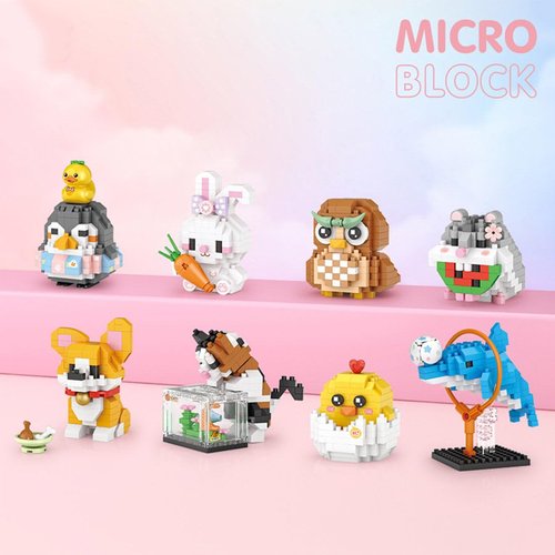 Aetheria Mini Blocks Dolphin Building Animal Set 150 Pieces Creative Home Decor Building Toy Bricks for Kids or Adult Advent Calendar 2024