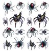 Oottati 2 Sheets Halloween Shadow, 3D Assorted Black Widow Spider Waterproof Arm Hand Temporary Tattoo Stickers Look Real and Last Long