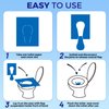 YGDZ Toilet Seat Covers Disposable (110 pack), XL Flushable Toilet Seat Covers Travel Paper Toilet Seat Cover for Kids Potty Training, Adults, Biodegradable Travel Essential Accessories for Airplane