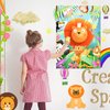 Pin The Crown on The Lion Game Birthday Party Supplies Party Games for Kids Boys Girls for Jungle Theme Birthday Party Favors Decorations Wall Home Room Decorations