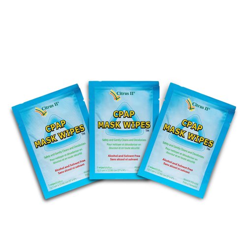 Citrus II Travel CPAP Mask Wipes, 12 Wipes
