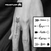 INKARTLINK semi-permanent temporary tattoos, small design tattoos, suitable for cool boys and girls, waterproof and non-reflective, exquisite packaging, unique design(Arrow of love)