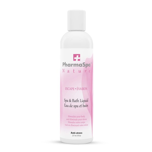 Pharmaspa Nature: Spa and Bath Liquid with All-Natural Extracts - 237 ml/8 fl oz – Hot Tub Aromatherapy Liquid – Gluten Free, Parabens Free, Cruelty Free (Escape)