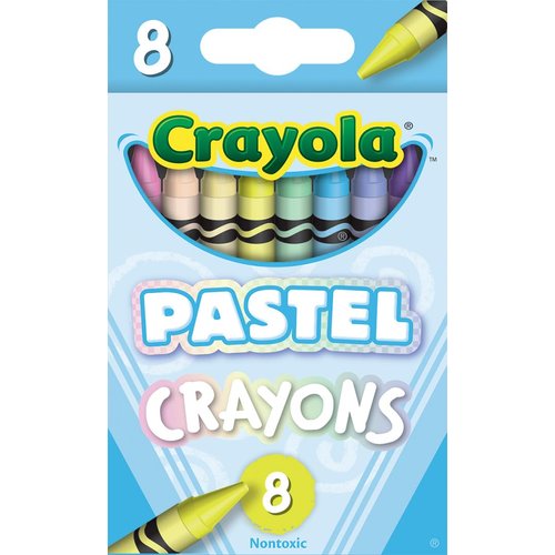 Crayola Pastel Crayons (24 ct), Specialty Crayons for Kids, Art Supplies, Pair with Coloring Books, Gift for Kids, Ages 3, 4, 5
