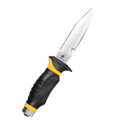 Underwater Kinetics Blue Tang HYDRALLOY Dive Knife, Drop Point, Yellow