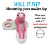 Sneaker Walker Glides for 1" Walker Tubes - Pink - 1 Pair