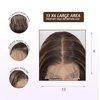 SISgrace 13×6 Pre Plucked HD Lace Front Wigs Pre Layered Body Wave Natural Hairline Synthetic Glueless Wigs for Women 18 Inch Tiny Knots Lace Bob Wigs (Brown Mix Dark Blond, 18 inches)