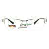 Multi Focus Progressive Reading Glasses 3 Powers in 1 Rectangle Silver +1.75