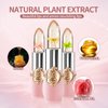 6 Pcs/Set Flower Jelly Lipstick Set Temperature Change Moisturizer Long Lasting Nutritious Balm Magic Color Change Lip Gloss