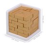 Original 3D Wooden Brain Teaser Puzzle: Engaging 3D Puzzle Box for Kids 8-12 & Adults, Desk Toys Delight, Challenging Games & Wooden Puzzles for Adult Brain Boost (Golden Edition)