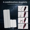 heemeei Cat Eye Magnet for Nails, 5 Pcs Double Ended Cylindrical Strong Nail Magnet Set, Super Long Nail Polish Magnet Pens, Magnet Stick for 3D Cat Eye Gel Polish, Home DIY, Salon, Studio