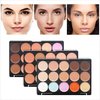 YARLADY 15 Colors full coverage concealer Palette,Contouring Cream,Contouring Foundation Concealer Palette - Vegan, Animal free and hypoallergenic (Z-03)