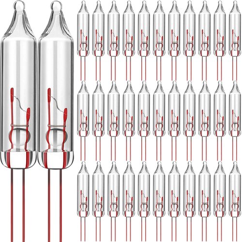Mudder 200 Count 2.5V Christmas 50/100/150/200 Count Mini Incandescent Wire String Lights Replacement Bulbs Indoor/Outdoor Christmas Lights Decorations for Home Xmas Tree (Warm White)