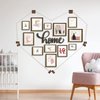 Emfogo Picture Frames Collage Wall Decor Photo Collage Picture frames 4x6 for Wall Hanging with 30 Clips Multi Photo Display for Dorm Room Decor