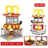 LITTCO Building Blocks City Street View Building Toy 3D Toy Blocks DIY Bricks Toys Building Set Unique Home Decor, Gift for Adults and Children, Blocks Building Set 244PCS (Burger Shop)