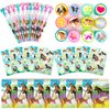 TINYMILLS Horse Pony Birthday Party Favor Set (12 multi-point pencils, 12 stampers, 12 sticker sheets, 12 small spiral notepads) Horse Party Party Supplies Favors