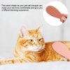 Cat Comb, Cat Tongue Textured Grooming Brush Fish Shape Cat Massage Comb Simulated Cat Tongue Brush Groomer Hair Care Tools for Dogs and Cats(Pink) Combs