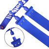 ANCKNE Flag Football Set, 2 Player Flag Football Belts for Kids/Youth/Adult, Includes 2 Adjustable Belts, 6 Flags, Strong Buckle Belt for Kids Players of Flag Football (3 Red & 3 Blue Flags)