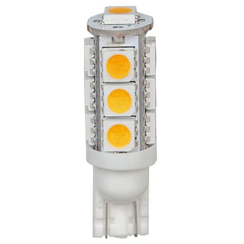 HERO-LED T10WG13T-WW 12V DC T10 Wedge 194 921 168 Ultra Bright 13-LED 5050 SMD LED Bulb, 5-Pack, Warm White/Soft White 3000K