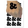 Ampersand Symbol And Temporary Tattoo Water Resistant Fake Body Art Set Collection - 54 1" Tattoos (1 Sheet)