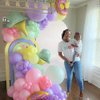 Pastel Ice Cream Balloon Garland Arch Kit, 157pcs Donut Sweet Candy Ice Cream Foil Balloons for Kids Donut Grow Up Baby Shower Two Sweet Girls Birthday Party Decorations