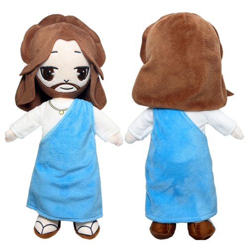 AZCZRQT Jesus Plush Doll My Friend Jesus Stuffed Plush Toy Figure Christmas Plush Home Decoration Baptism Easter Plush Doll