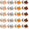 Sosation 20 Pcs Mini Plush Stuffed Puppy Bulk Valentine's Day Gift Dog Party Favor Gift Toy Soft Plush Dog for Goodie Bag Fillers Kids Baby Show Birthday Carnival Prize (Classic Color, Stylish Style)