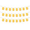 Beer Birthday Banner for Beer Party and Birthday Wedding Party Supplies (Light Yellow)