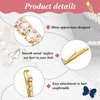 15 Pieces Rhinestone Hair Clips Metal Rhinestone Hair Pins Clear Crystal Bobby Pins for Women Girls Luxury Rhinestone Hair Barrettes Bling Hair Pins Hair Accessories for Party Wedding Daily(Gold)