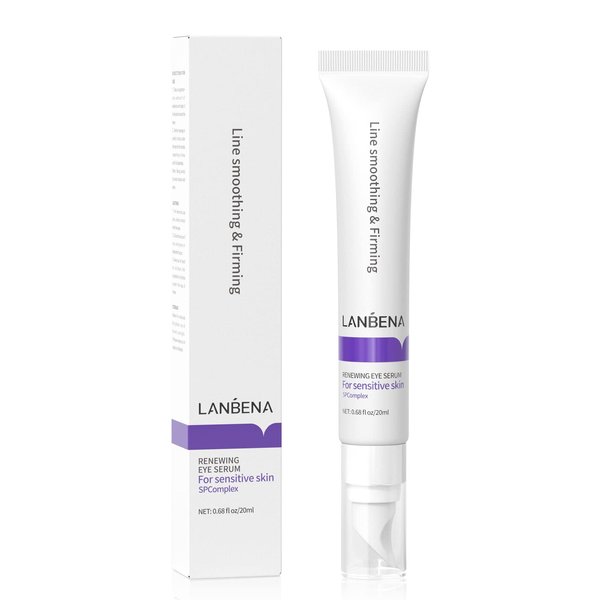 LANBENA Under Eye Cream, Retinol Eye Cream for Dark Circles and Puffiness, Daily Anti-Aging Under Eye Cream with Retinol & Hyaluronic Acid to Fight Fine Lines and Firm Skin (0.68 FL OZ)