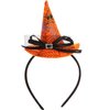 HOXIEYA Orange Headband Halloween Hat with Spider web Deisgn for Women and Girls Day of the Dead Hair Hoop Halloween Headband Hairband Hair Accessories Festive Costume Accessories Decoration (orange)